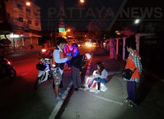 Intoxicated motorbike driver injured after crashing into telephone box in Pattaya
