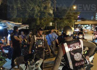 Nearly a dozen Grab taxi drivers attack regular taxi drivers in Pattaya