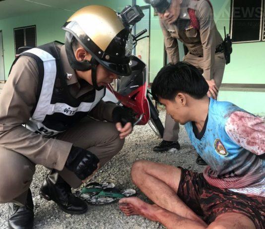 Man arrested for allegedly stabbing friend to death with sword while high on drugs in Chonburi