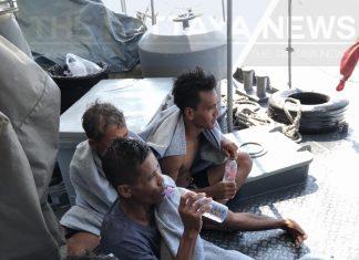 Five sailors rescued, captain still missing after boat capsizes off of Sattahip