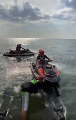 Famous Thai Jet Ski racer suffers injury scare this afternoon in ...