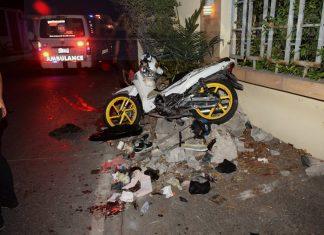 One dead, two seriously injured after drunk driver collides with two motorbikes in Pattaya