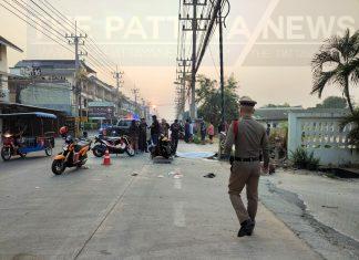 One dead and three injured in multi vehicle accident in Banglamung