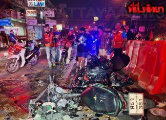 One teenager dead, two foreigners injured in Pattaya motorbike accident