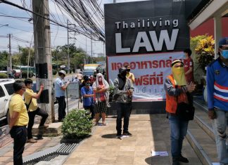 Thailiving Law ayuda a los necesitados en Pattaya durante la crisis del coronavirus Covid-19