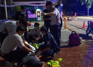 Thirty six year old man stabbed on Pattaya Beach