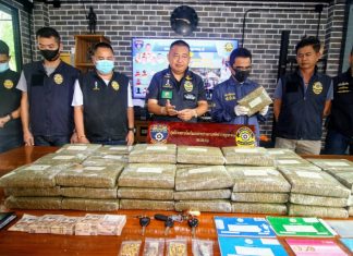 Region Two Police seize massive haul of cannabis and other illegal items from a transnational drug network in Pattaya
