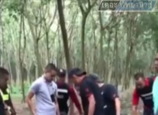 Сообщается, что мужчина под действием метамфетамина устроил хаос в деревне Чонбури и украл огнестрельное оружие, захваченное в лесу через четыре дня.