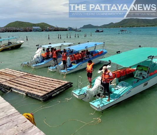 La Oficina Marina de Pattaya advierte sobre los barcos que se adentran en el mar