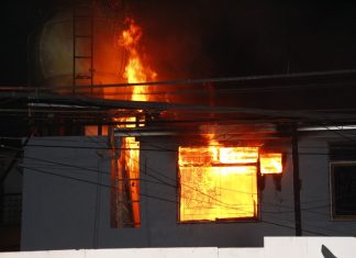 Fire damages hotel next to Pattaya Walking Street