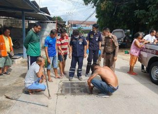 Pattaya man suffers serious injuries after his own brother stabs him in the stomach while drinking alcohol
