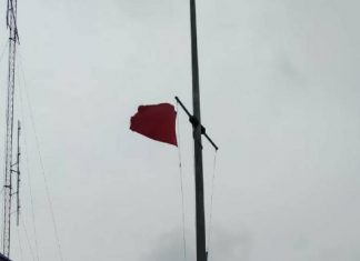 Red Flag goes up at Pattaya Bali Hai, tropical Storm ‘Nangka’ continues