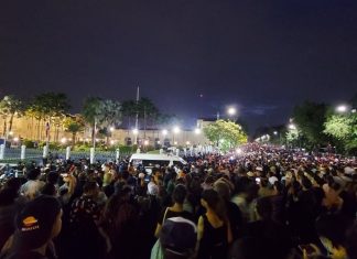 Twenty pro-democracy activists denied bail by Criminal Court after being arrested at Democracy Monument gathering October 13, now detained at Bangkok prison