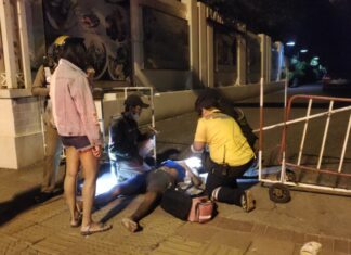Man injured after being allegedly attacked by men who claimed to be Pattaya beach vendors
