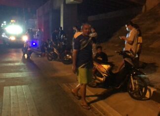 Three people injured after two motorbikes collide in Banglamung