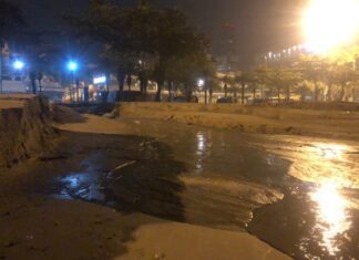 Recent rains cause damages to Pattaya Beach