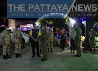 Pattaya area police officers to continue to inspect restaurants over alcohol sales ban for dine–in