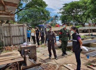Chonburi governor orders temporary closure of a construction worker camp in Si Racha