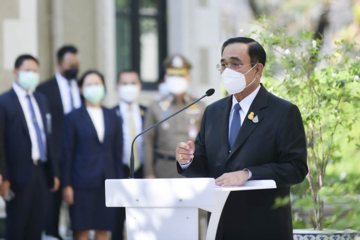 Thai Prime Minister Prayut pleased with declining Covid-19 daily infections in Thailand, urges public to continue to keep their guard up