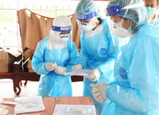 Chonburi announces 1,414 new and confirmed cases of Covid-19 and four new deaths