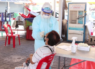 Chonburi kondigt 1,305 nieuwe en bevestigde gevallen van Covid-19 en vier nieuwe sterfgevallen aan