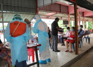 Chonburi announces 981 new and confirmed cases of Covid-19 and five new deaths