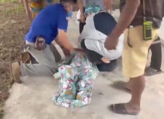6-летняя девочка утонула сегодня утром в пруду Чонбури, отец, как сообщается, заснул поблизости