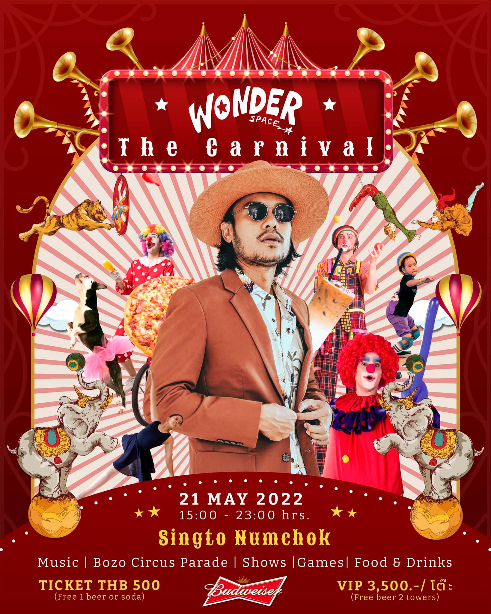 Wonder Space Pattaya to host “The Carnival” on May 21st