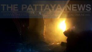 Girlfriend allegedly burns down her boyfriend’s friend’s home this morning in Pattaya because he didn’t contact her