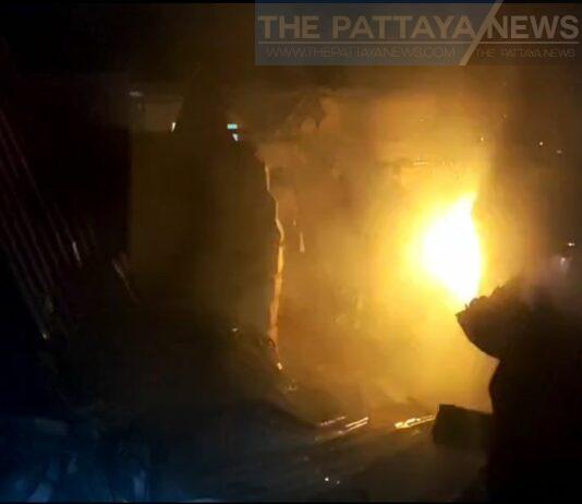 Girlfriend allegedly burns down her boyfriend’s friend’s home this morning in Pattaya because he didn’t contact her