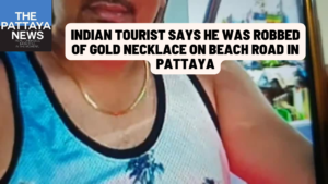 Video: Once again, an Indian tourist has reported a stolen gold necklace in the early morning in Pattaya