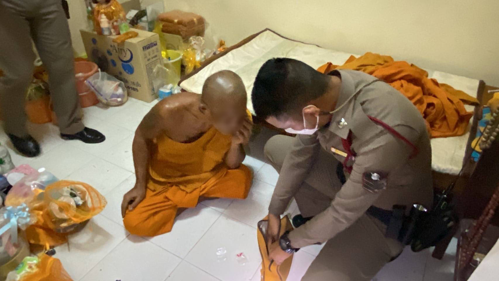 Chonburi monk arrested and defrocked for allegedly using illegal drugs