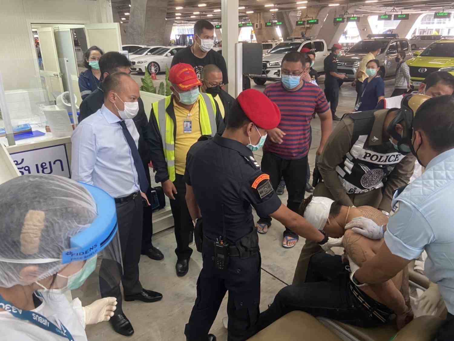 34-year-old man arrested after drug-induced rampage at Suvarnabhumi airport