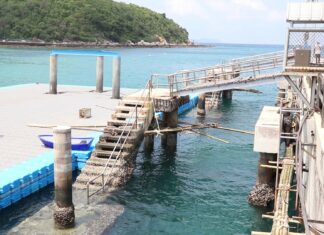 Tawaen Pier Bridge restoration will be completed in 2023, Pattaya authorities state