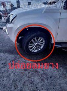 Thai tourist’s car gets keyed, tires slashed, in Sri Racha allegedly after parking on someone’s usual spot