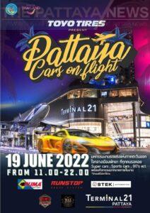 Details for the “Cars On Flight” car show event on June 19th at Terminal 21 in Pattaya