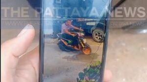 Thief allegedly steals motorcycle in broad daylight in Sri Racha