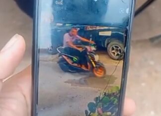 Thief allegedly steals motorcycle in broad daylight in Sri Racha