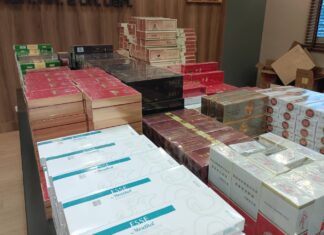 More than 6,000 packs of illegally-imported foreign cigarettes confiscated from foreign national in Bangkok