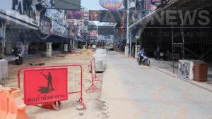 Walking Street roadwork completion postponed from August to September 2022, Pattaya City Council Chairman says