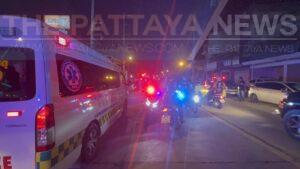 Man passes away after being hit by a motorbike rider while crossing the road in Pattaya