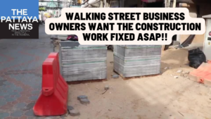 Video: Walking Street business owners want construction work sped up and the road repaired ASAP