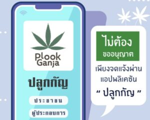 Thai FDA launching “Plook Ganja” application for registration of homegrown cannabis and hemp plantations