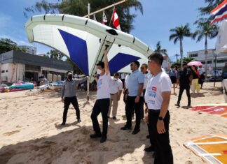 Мэр Паттайи лично посетил Международный кубок Паттайи по виндсерфингу 2022