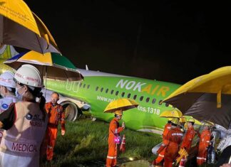 Nok Air flight skids off runway in Chiang Rai, no injuries but flight cancellations and delays