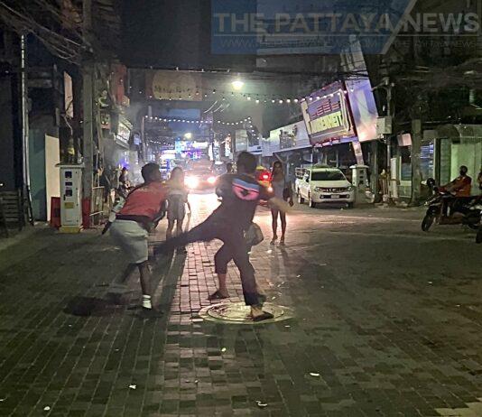 Viral video of Walking Street fight between foreign man, Thai woman, and several Thai men allegedly over unpaid food bill goes viral