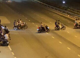 Pattaya residents and social media upset about overnight foreign motorbike racers disturbing the peace