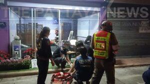 Pattaya motorist crashes into dog, suffering injuries and fatally wounding the dog