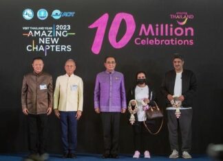 Il Primo Ministro thailandese presiede "Amazing Thailand 10 Million Celebrations" all'aeroporto di Suvarnabhumi