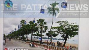 Cable car system proposed by Pattaya City officials to solve Pattaya traffic problems